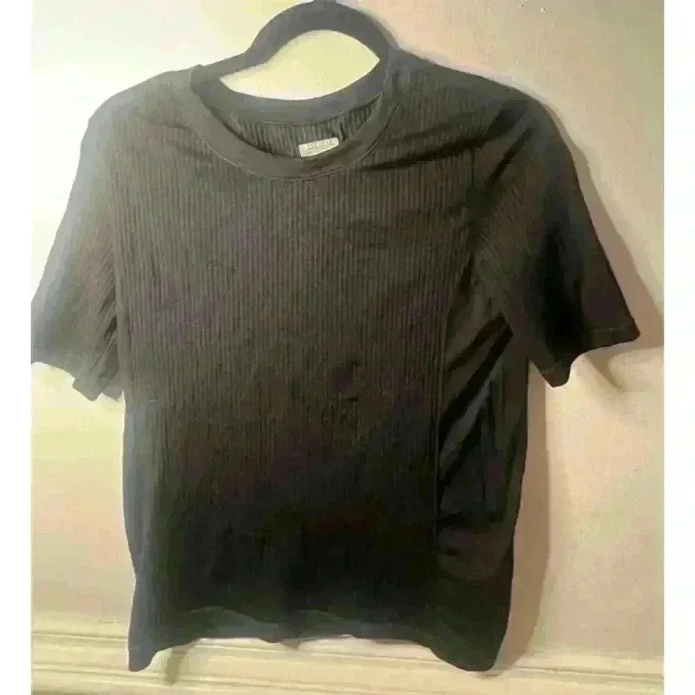 Women's Athleta Black Workout Shirt Size Medium